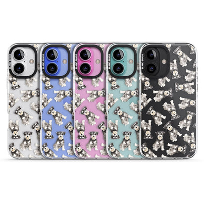 Aquarellzeichnung eines Zwergschnauzers