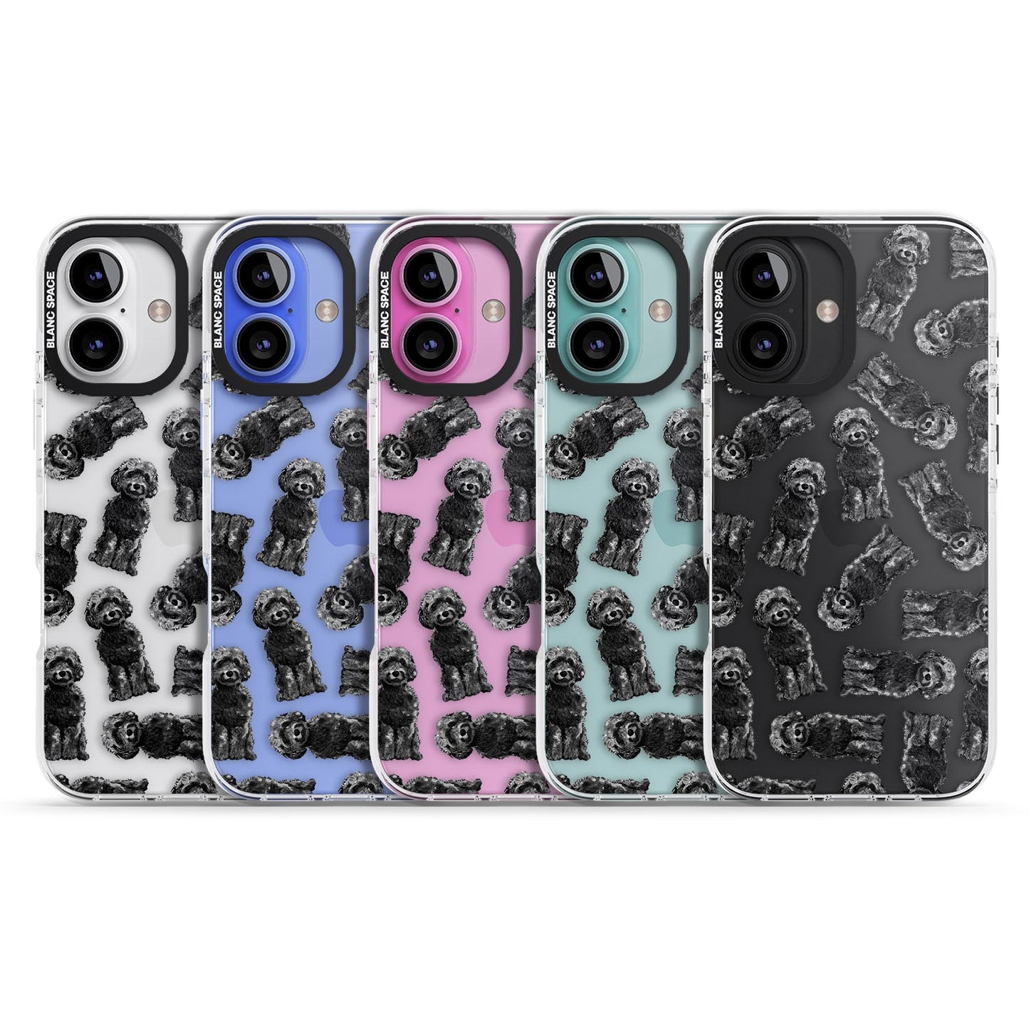 Black Cockapoo Watercolor