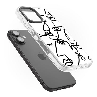 Art abstrait en noir et blanc