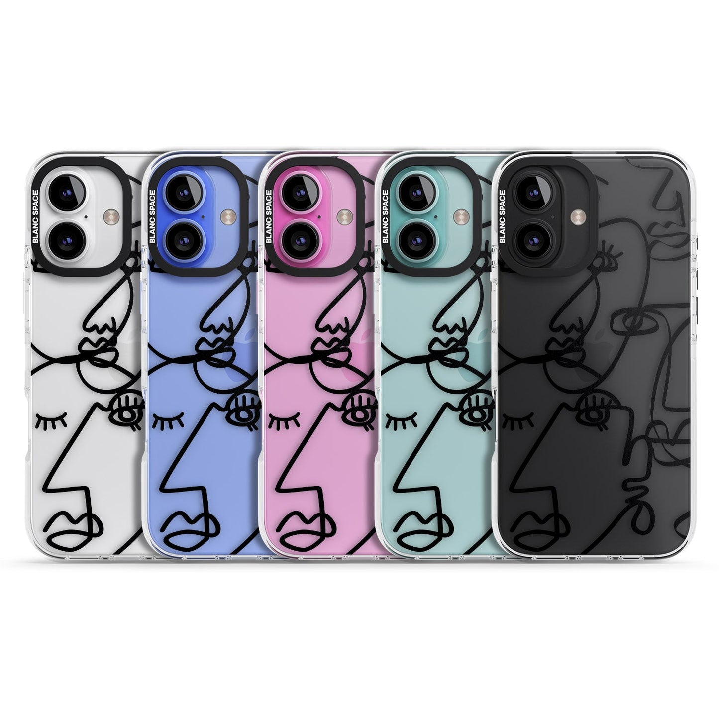 Abstract Line Art Black Clear