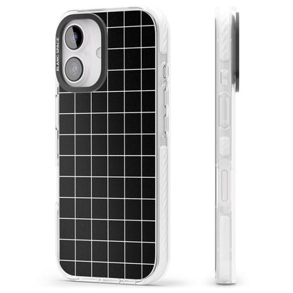 Minimalist Grid Pattern Black