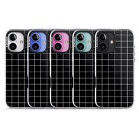 Minimalist Grid Pattern Black