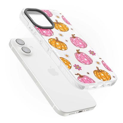 Motif de citrouilles Fleurs et Étoiles