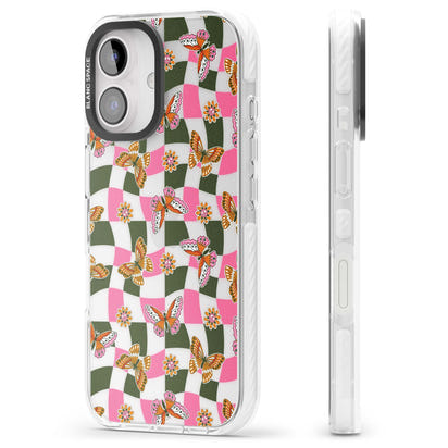 Wavy Butterfly Checked Pattern