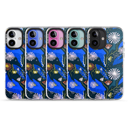 Dark Botanicals Abstract Pattern