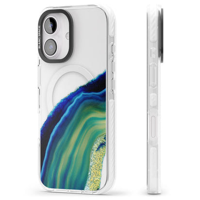 Grüne und blaue Smaragd-Geode