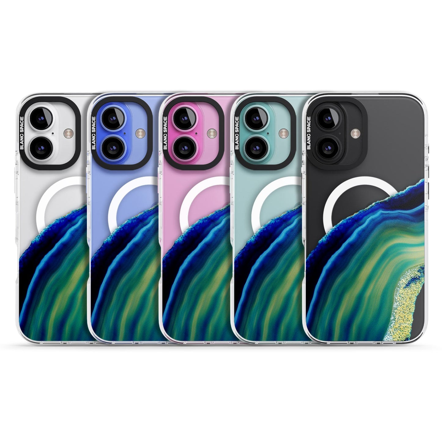 Grüne und blaue Smaragd-Geode