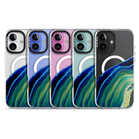 Grüne und blaue Smaragd-Geode