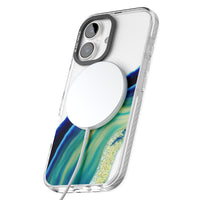 Grüne und blaue Smaragd-Geode