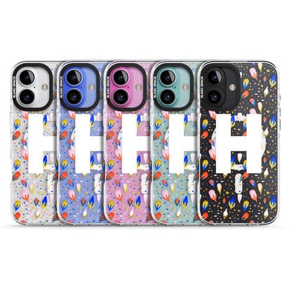 Personalised Abstract Floral Initial