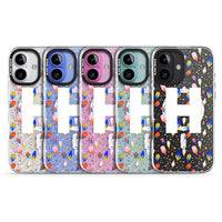 Personalised Abstract Floral Initial