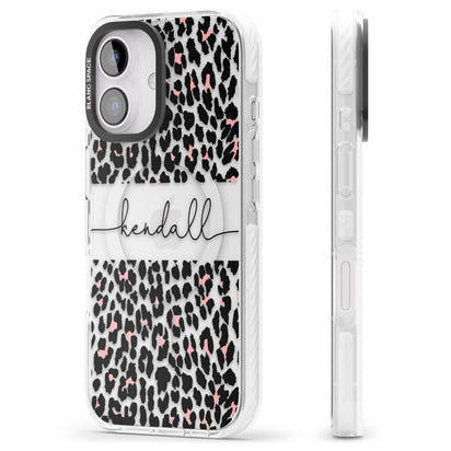 Personalised Cursive Leopard Spots