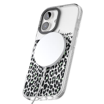 Personalised Seafoam Leopard