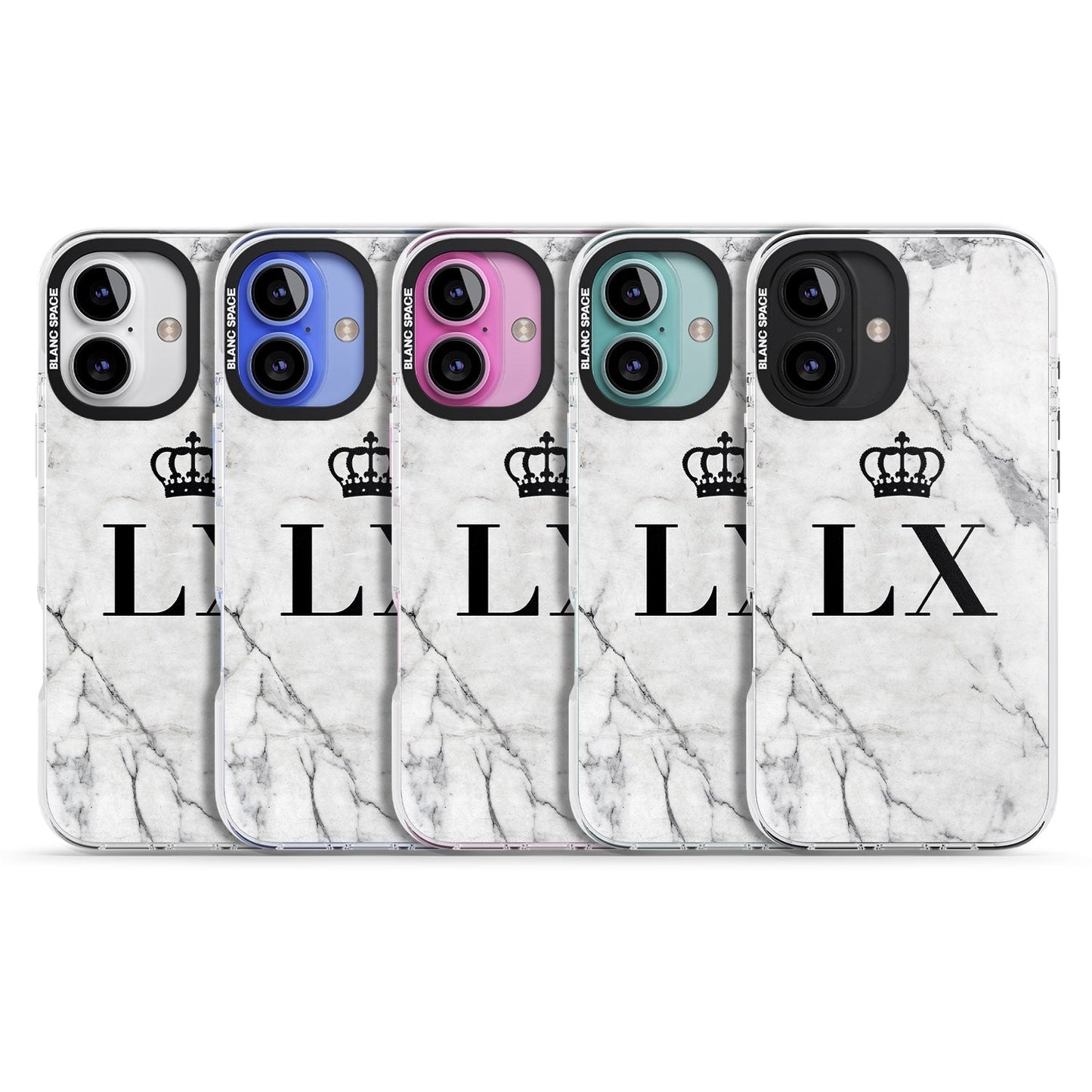 Personalised Initial Crown Marble