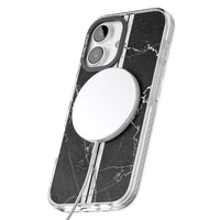 Personalised Black Marble Stripe Initials