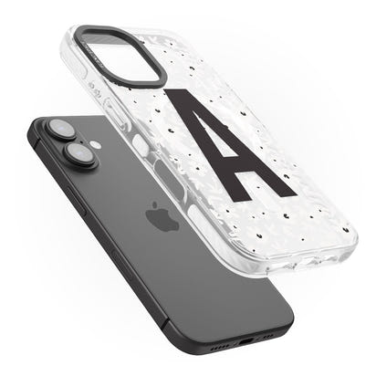 Initiale en gras personnalisée et florale