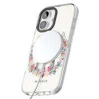 Personalised Australian Shepherd Floral Portrait