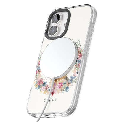 Personalised Yorkshire Terrier Floral Portrait