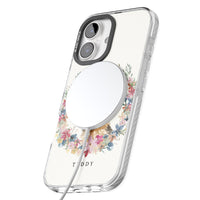 Personalised Yorkshire Terrier Floral Portrait