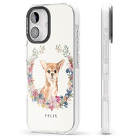 Personalised Chihuahua Floral Portrait