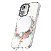 Personalised Tan Dachshund Floral Portrait