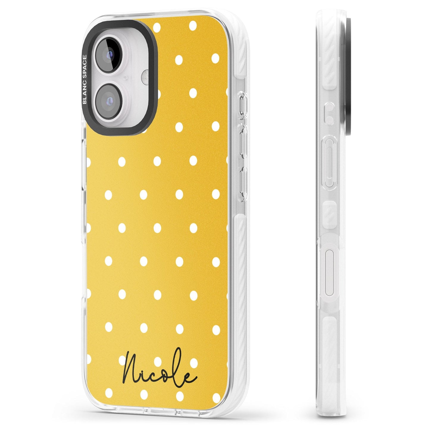 Personalised Yellow Polka Dot