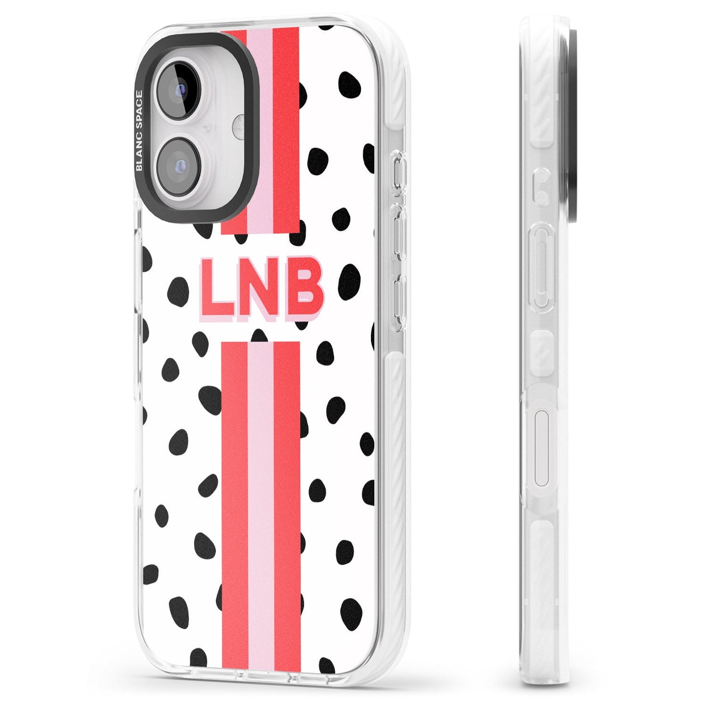 Personalised Polka & Pink Stripe