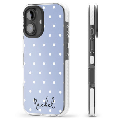 Personalised Simple Light Blue Dots
