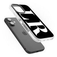 Lettres blanches et noires personnalisées