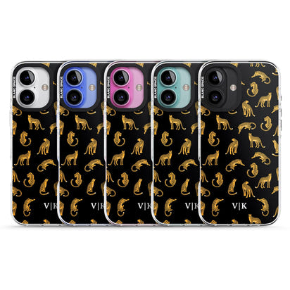Personalised Gold Cheetah Pattern