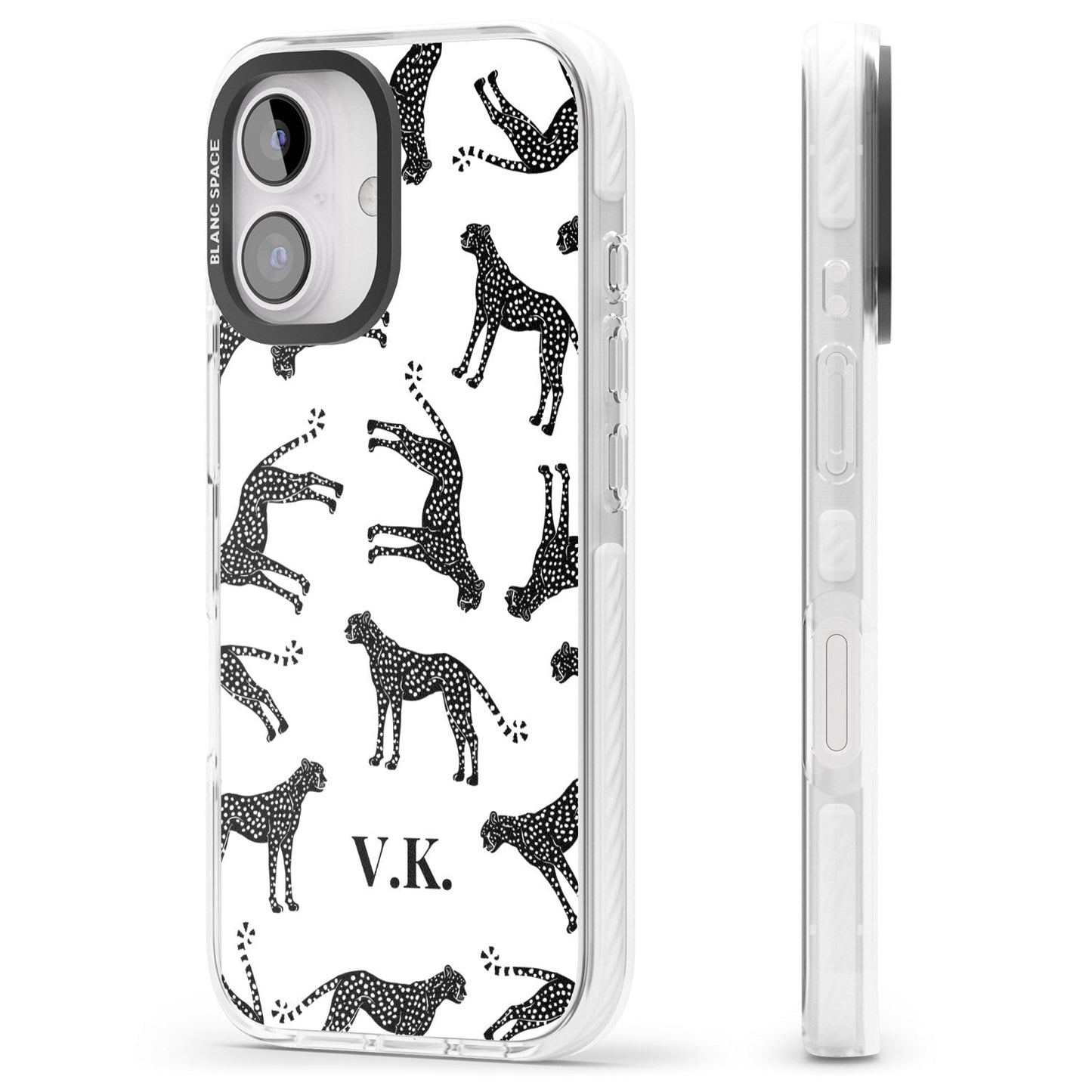 Personalised Black & White Cheetah Pattern
