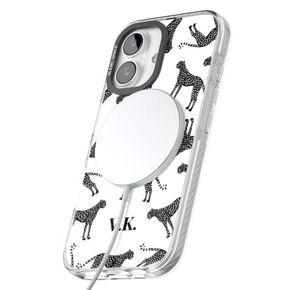 Personalised Black & White Cheetah Pattern