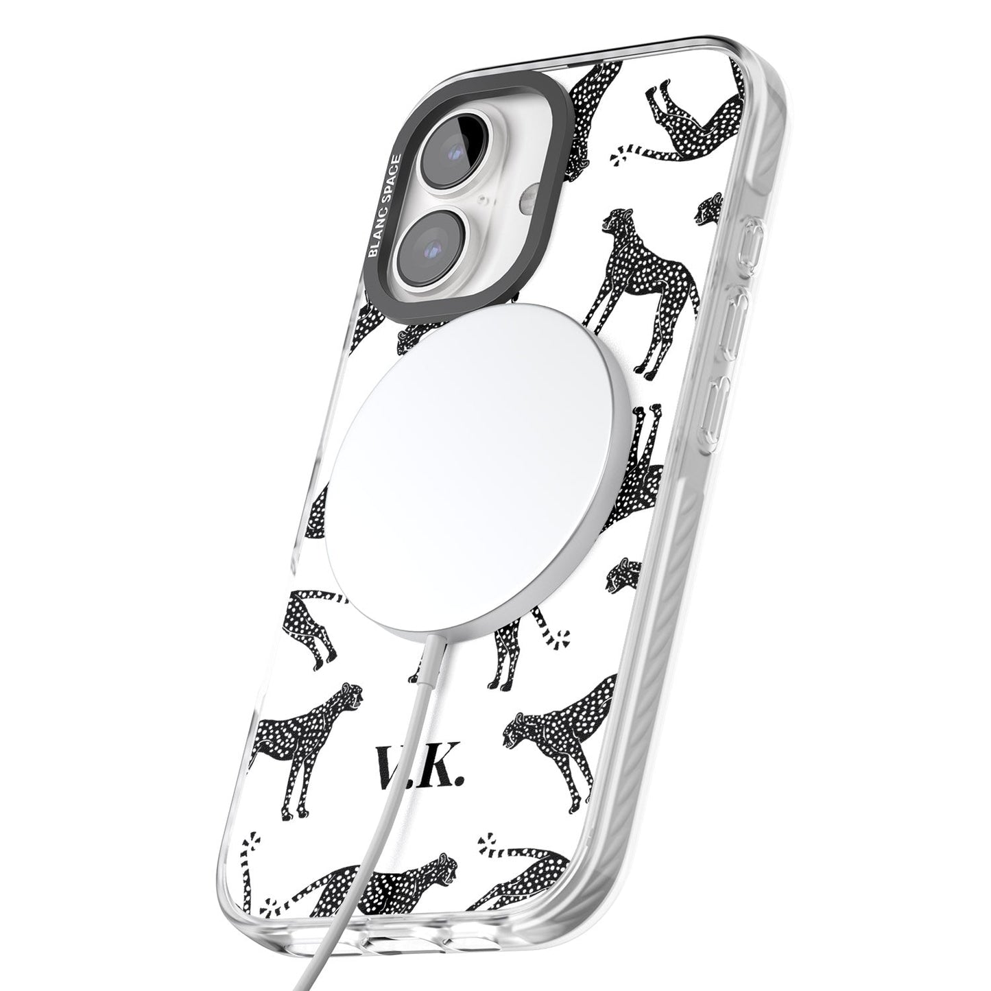 Personalised Black & White Cheetah Pattern