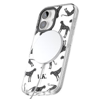 Personalised Black & White Cheetah Pattern