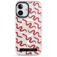 Personalised Red Snake Pattern