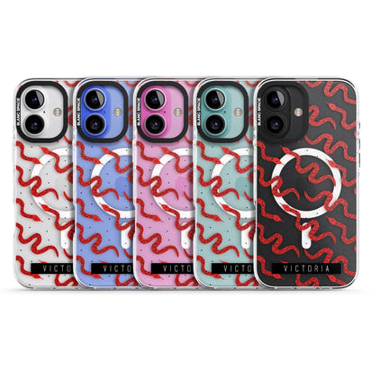 Personalised Red Snake Pattern