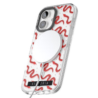 Personalised Red Snake Pattern