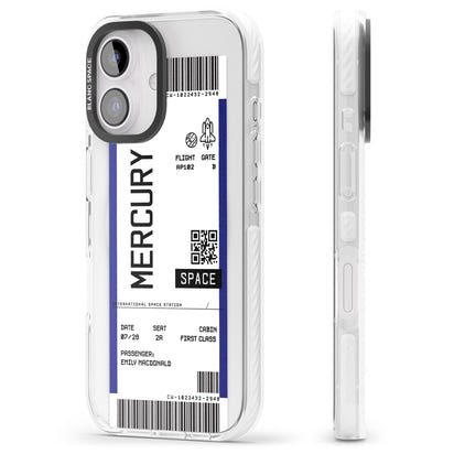 Personalised Mercury Travel Ticket