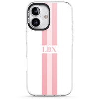 Personalised Minimal Pink Stripe