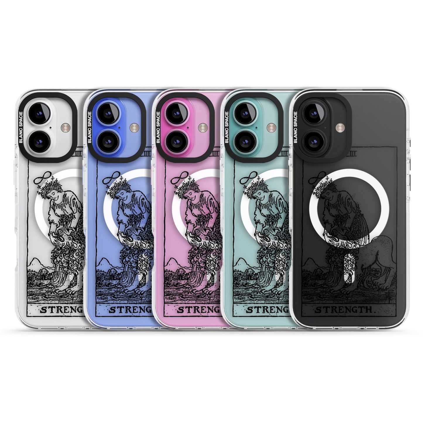 Personalisierte Stärke-Tarotkarte (Transparent)