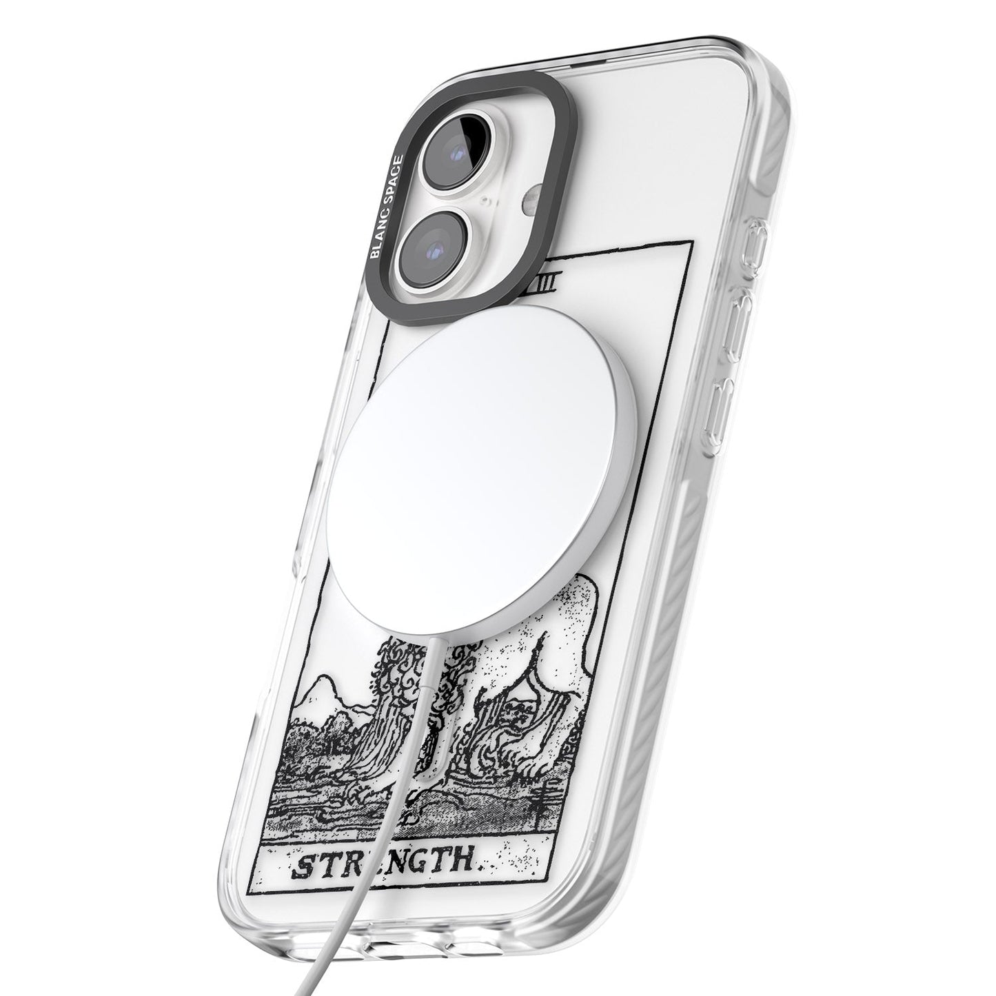 Personalisierte Stärke-Tarotkarte (Transparent)