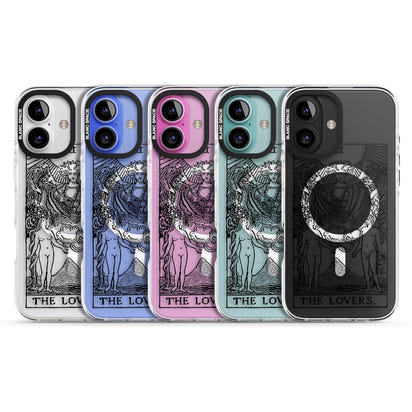 Personalisierte Tarotkarte „Die Liebenden“ (Transparent)