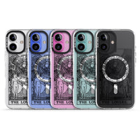 Personalisierte Tarotkarte „Die Liebenden“ (Transparent)