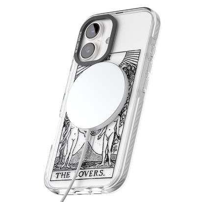 Personalisierte Tarotkarte „Die Liebenden“ (Transparent)