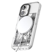 Personalisierte Tarotkarte „Die Liebenden“ (Transparent)