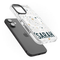 Personalised Terrazzo Blue, Pink, Brown