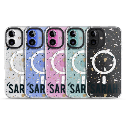Personalised Terrazzo Blue, Pink, Brown