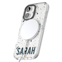 Personalised Terrazzo Blue, Pink, Brown