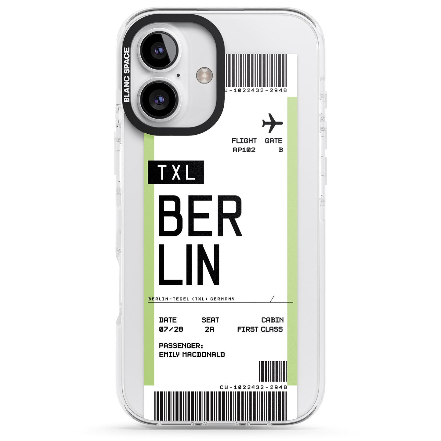 Personalised Berlin Boarding Pass