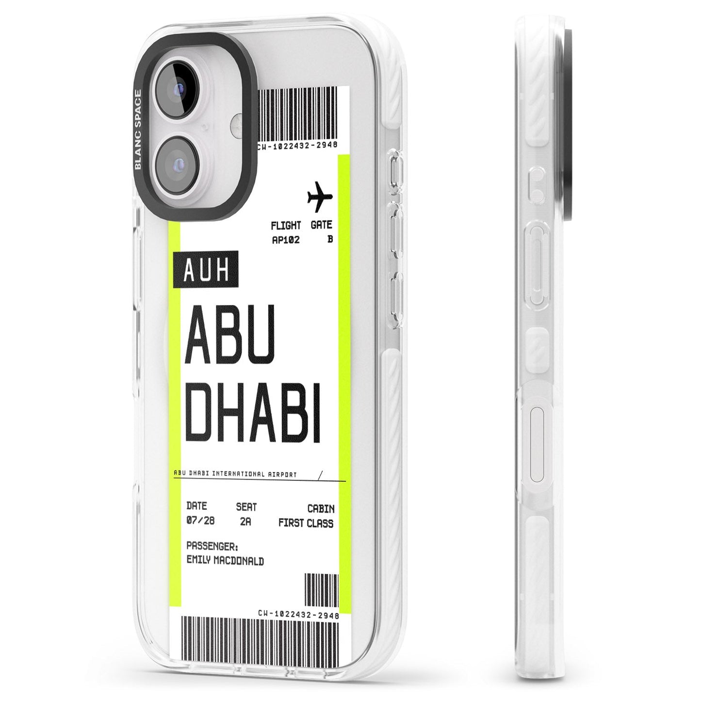 Personalised Abu Dhabi Boarding Pass